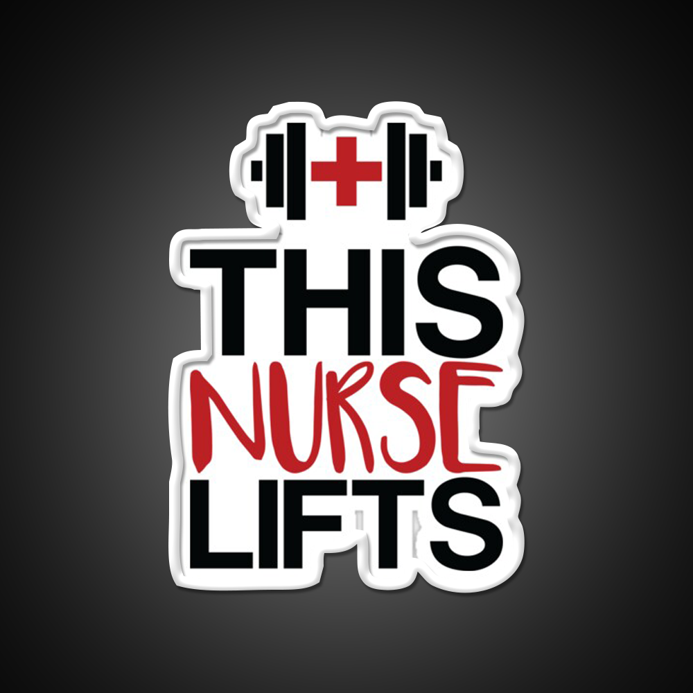 This Nurse Lifts Gym Fitness Led Neon Sign Rgb Color