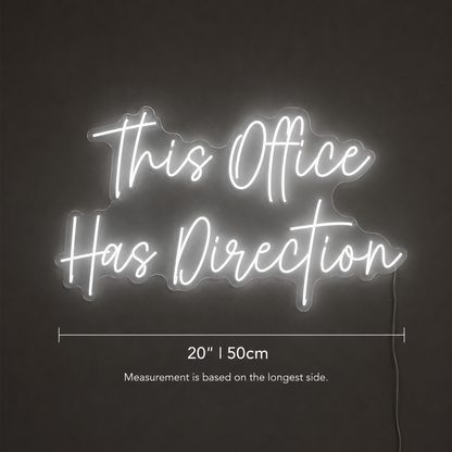 This Office Has Direction LED Neon Sign - 04 Size Image