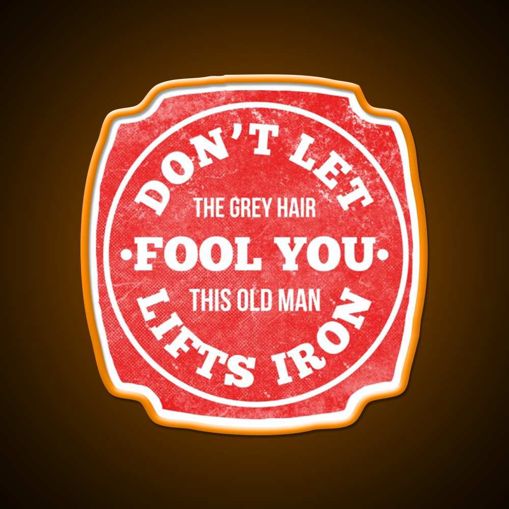 This Old Man Lifts Iron Gym Fitness Led Neon Sign Rgb Color