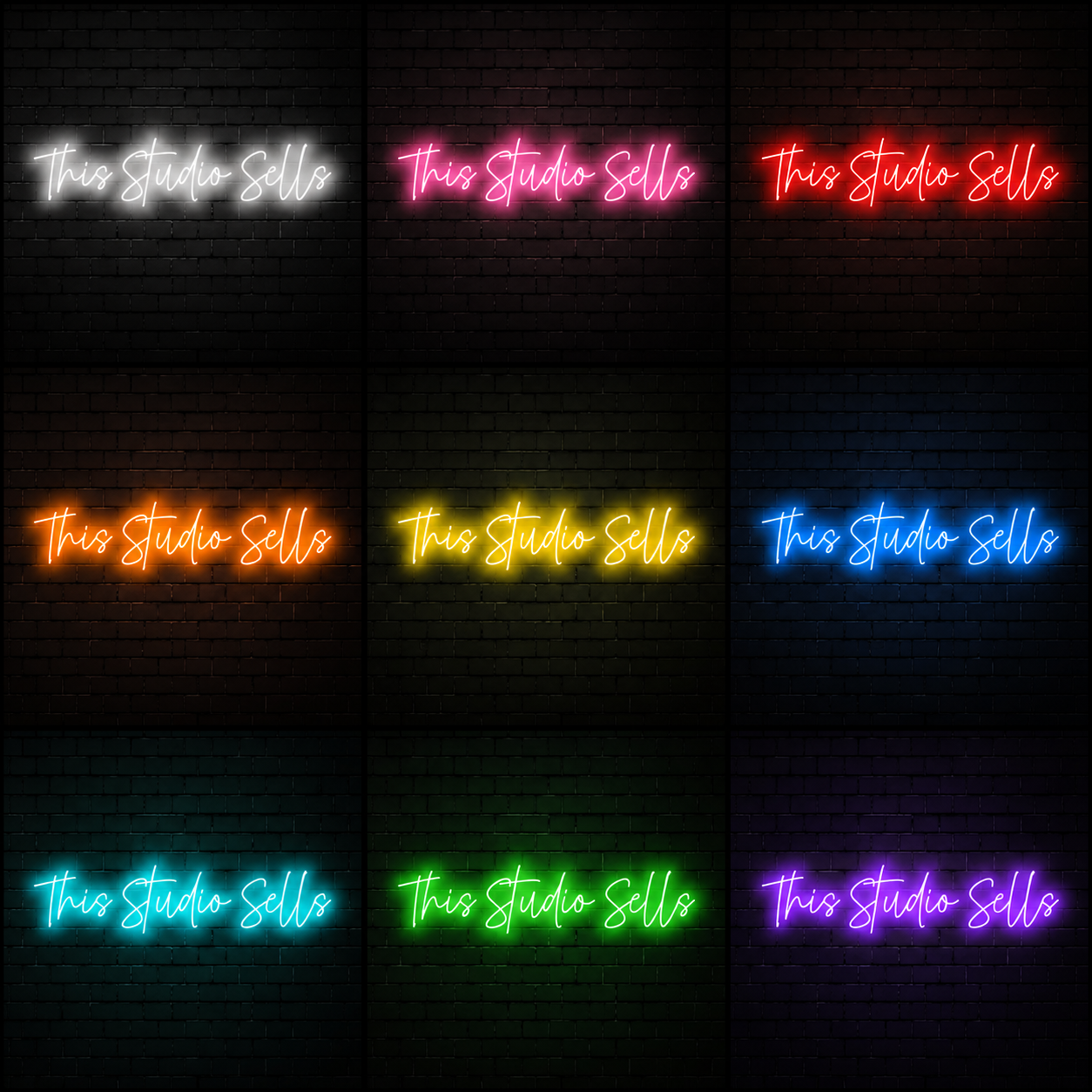 This Studio Sells LED Neon Sign - 05 Color Grid