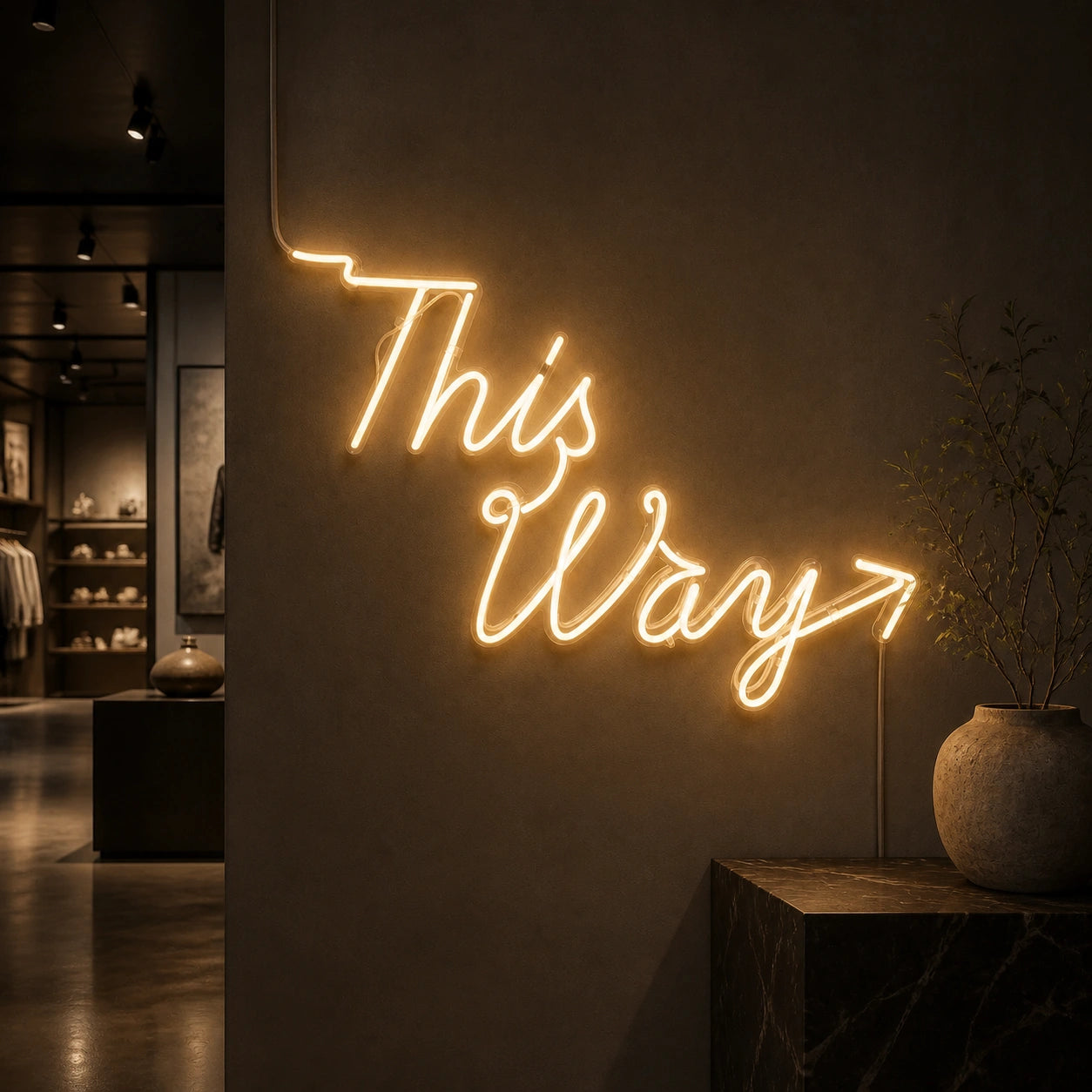 This Way LED Neon Sign high-converting product image