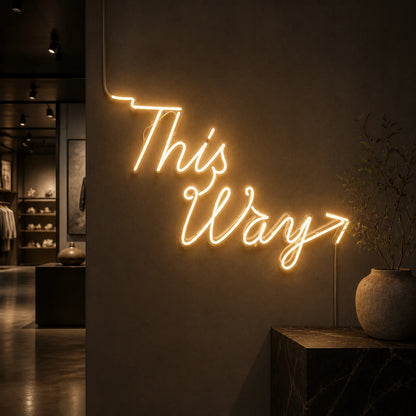 This Way LED Neon Sign high-converting product image