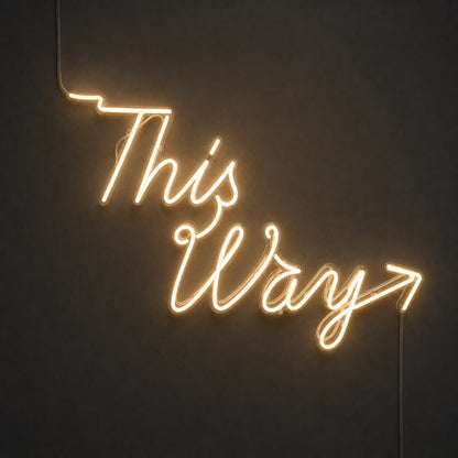 This Way LED Neon Sign main product image
