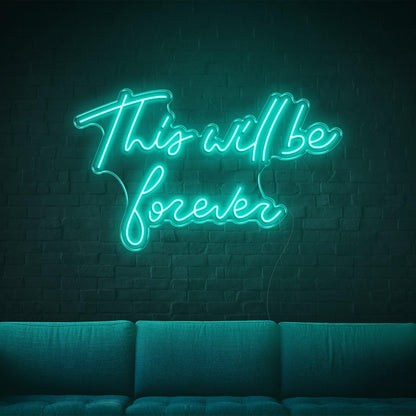 This Will Be Forever Purple Led Neon Sign For Home Wall Decor | Shineneon