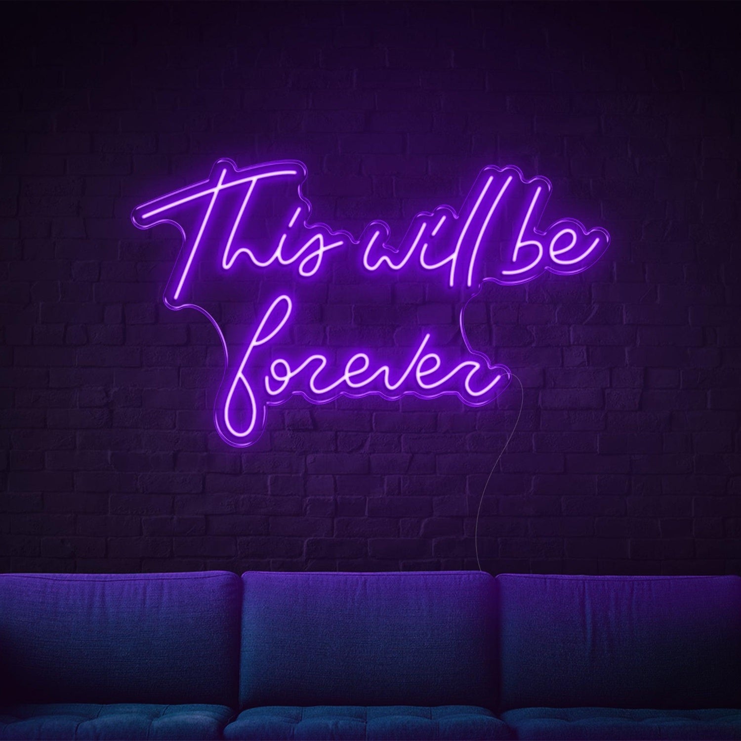 This Will Be Forever Purple Led Neon Sign For Home Wall Decor | Shineneon