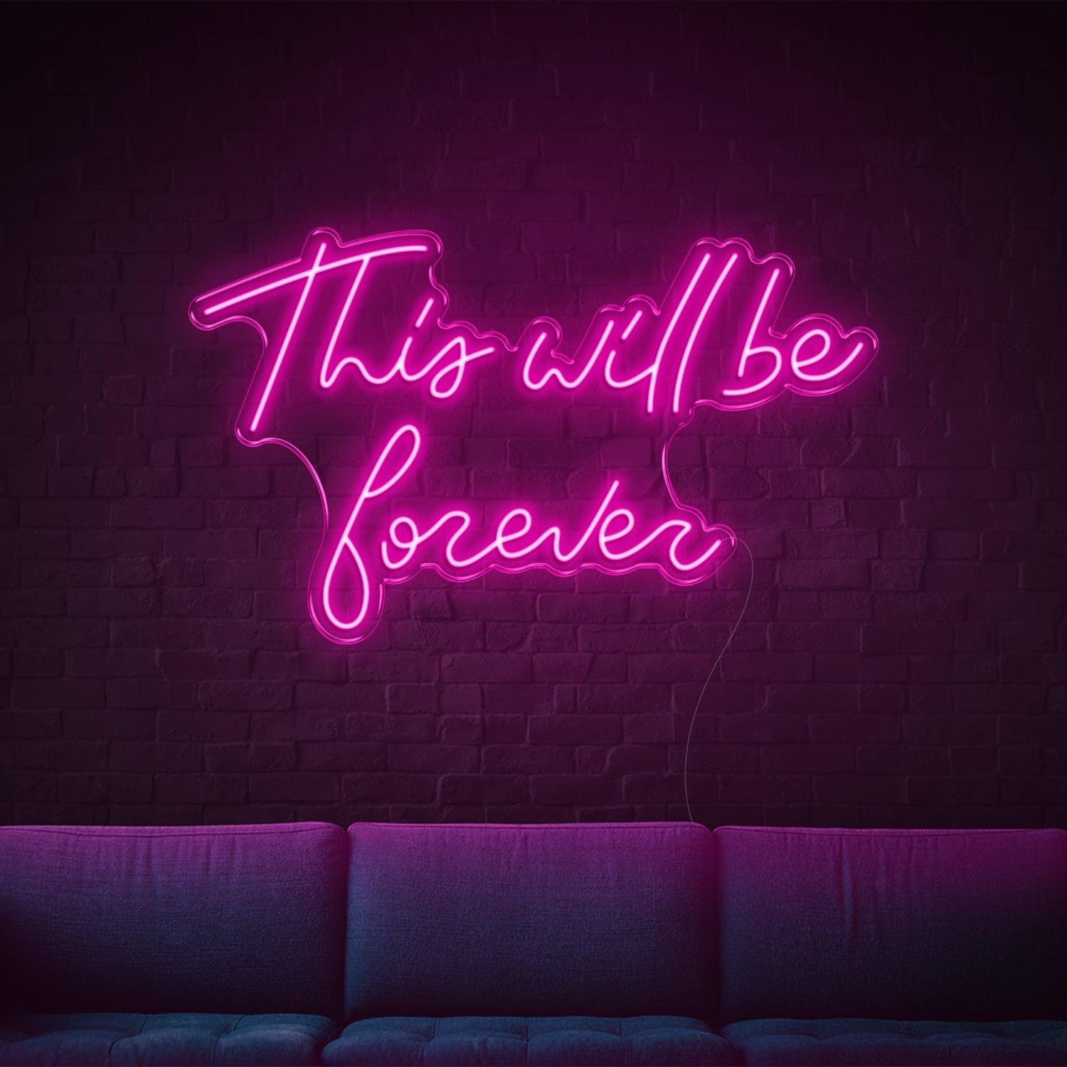 This Will Be Forever Purple Led Neon Sign For Home Wall Decor | Shineneon