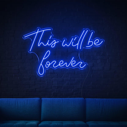 This Will Be Forever Purple Led Neon Sign For Home Wall Decor | Shineneon