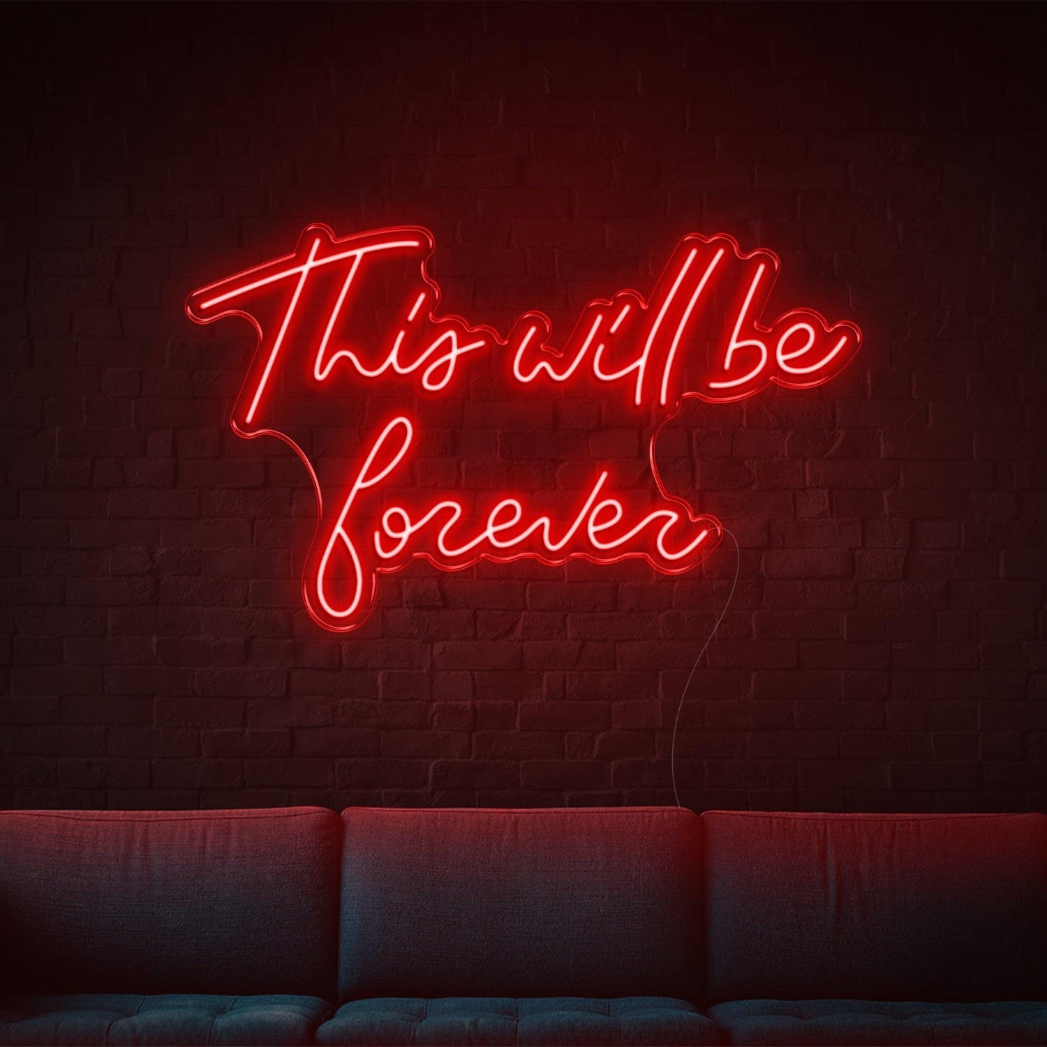 This Will Be Forever Purple Led Neon Sign For Home Wall Decor | Shineneon