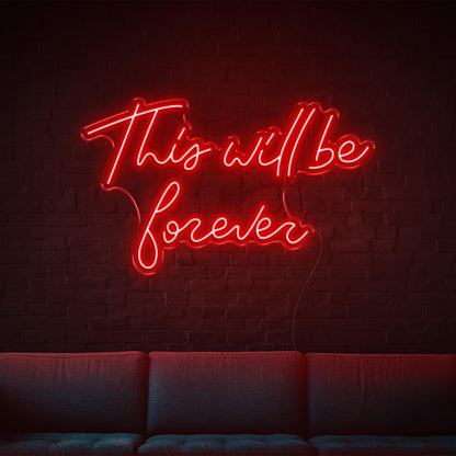 This Will Be Forever Purple Led Neon Sign For Home Wall Decor | Shineneon
