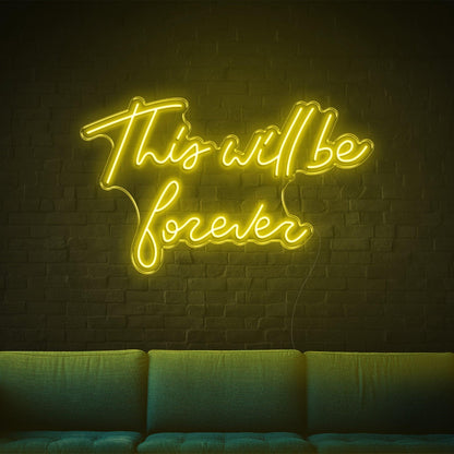 This Will Be Forever Purple Led Neon Sign For Home Wall Decor | Shineneon