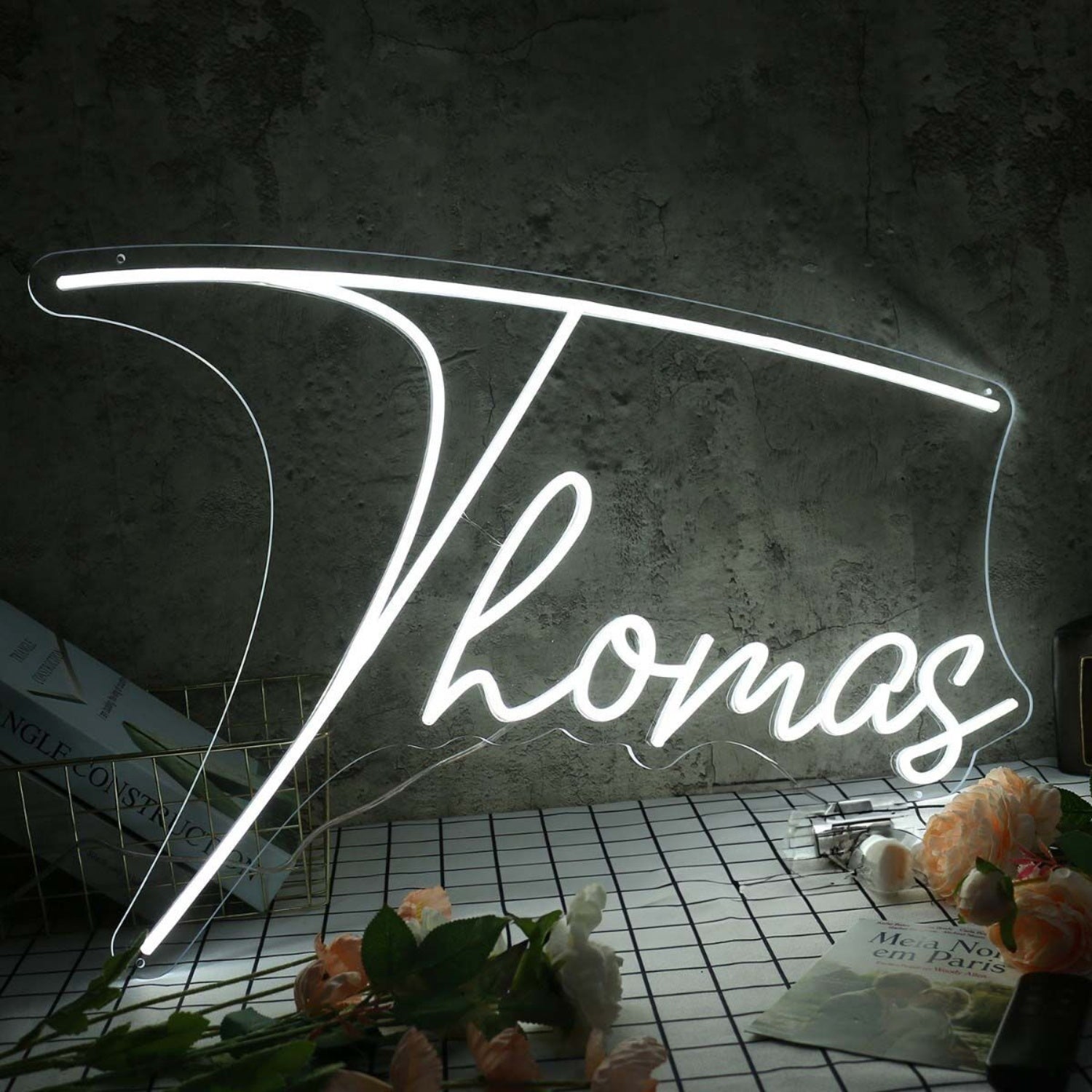 Thomas White Name Led Neon Sign - Shineneon