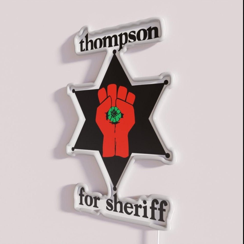 Thompson For Sheriff Rgb Led Neon Sign - Shineneon