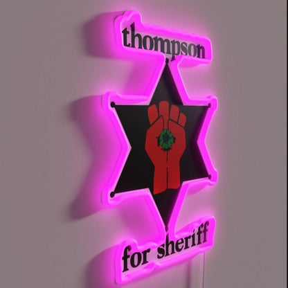 Thompson For Sheriff Rgb Led Neon Sign - Shineneon