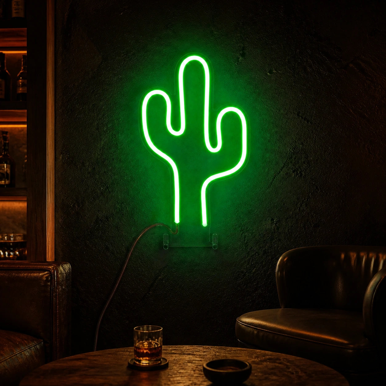 Three Arm Saguaro Cactus LED Neon Sign high-converting product image