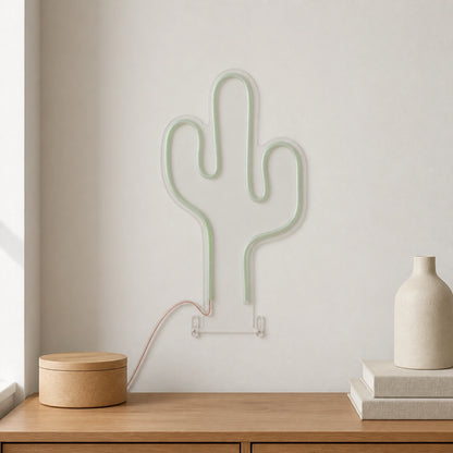 Three Arm Saguaro Cactus LED Neon Sign size image