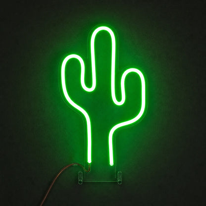 Three Arm Saguaro Cactus LED Neon Sign main product image