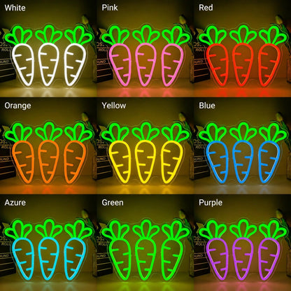 Three Carrots LED Neon Sign - Shineneon