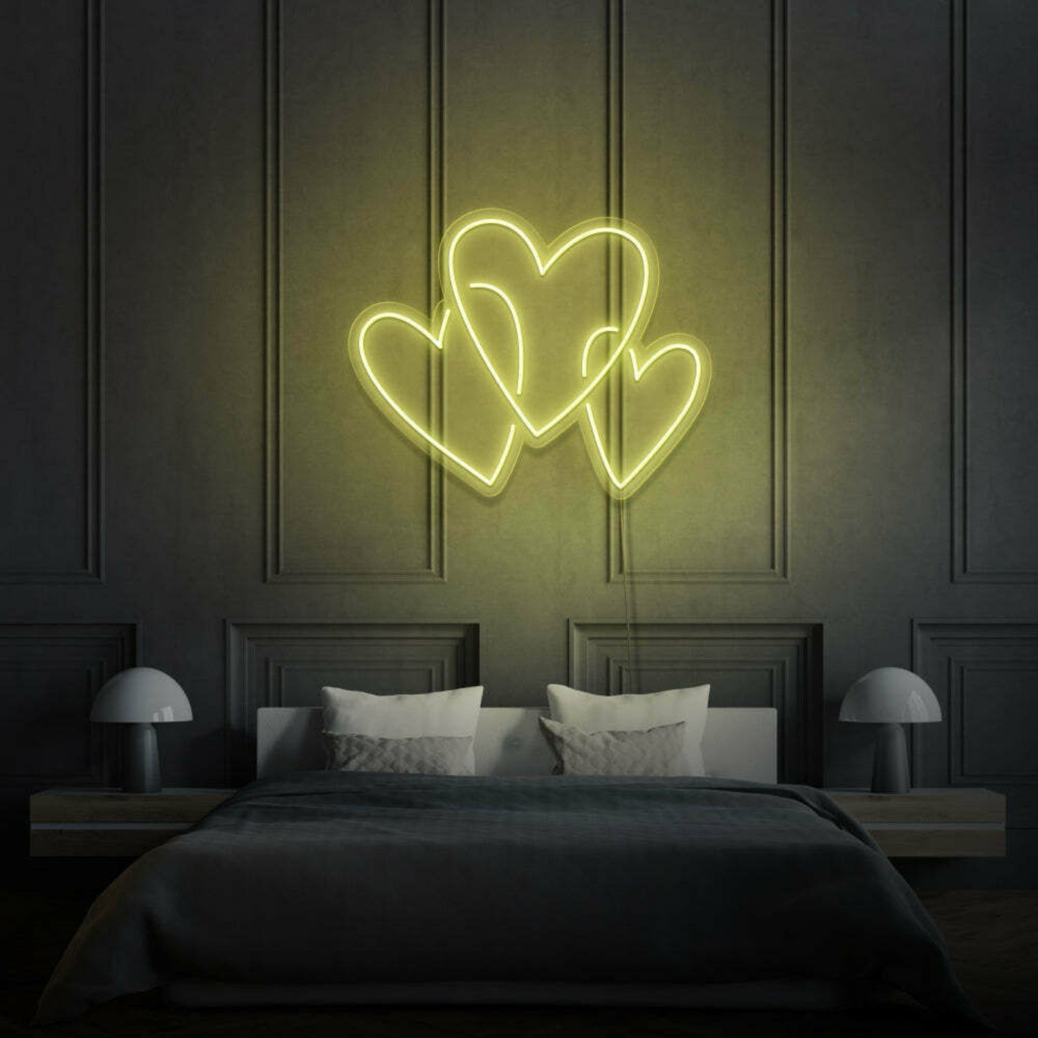 Three Hearts Neon Led Light | Shineneon