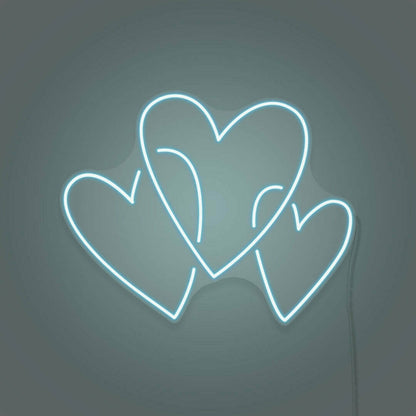 Three Hearts Neon Led Light | Shineneon