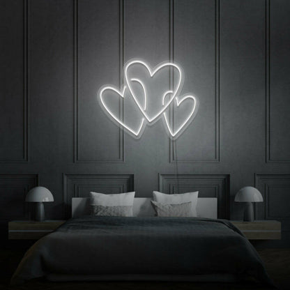 Three Hearts Neon Led Light | Shineneon