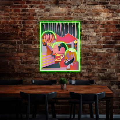 Three Laura Friend In Abstract Poster Wall Artwork Neon Signs