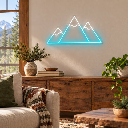 Three Mountain Peaks LED Neon Sign - Shineneon