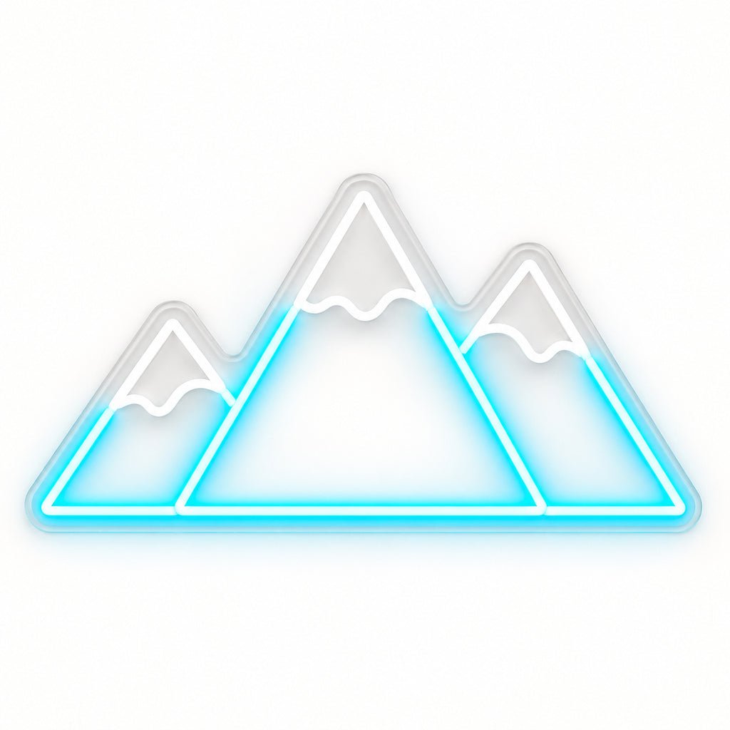 Three Mountain Peaks LED Neon Sign - Shineneon