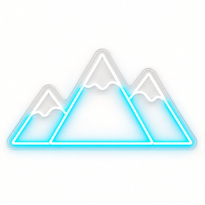 Three Mountain Peaks LED Neon Sign - Shineneon