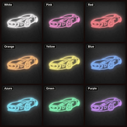 Three Quarter Sports Car LED Neon Sign - Shineneon