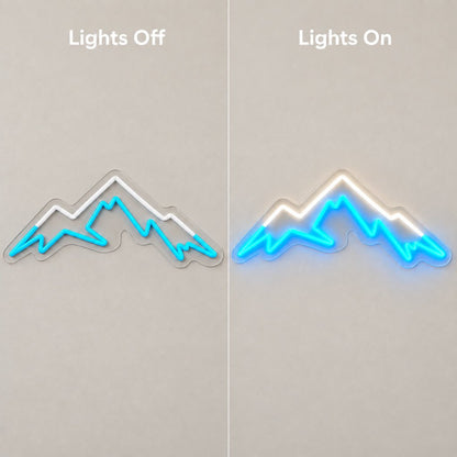 Three Ridge Mountain Range LED Neon Sign - Shineneon