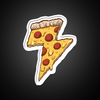 Thunder Cheesy Pizza Fast Food Led Neon Sign For Burger Place Rgb Color - Shineneon