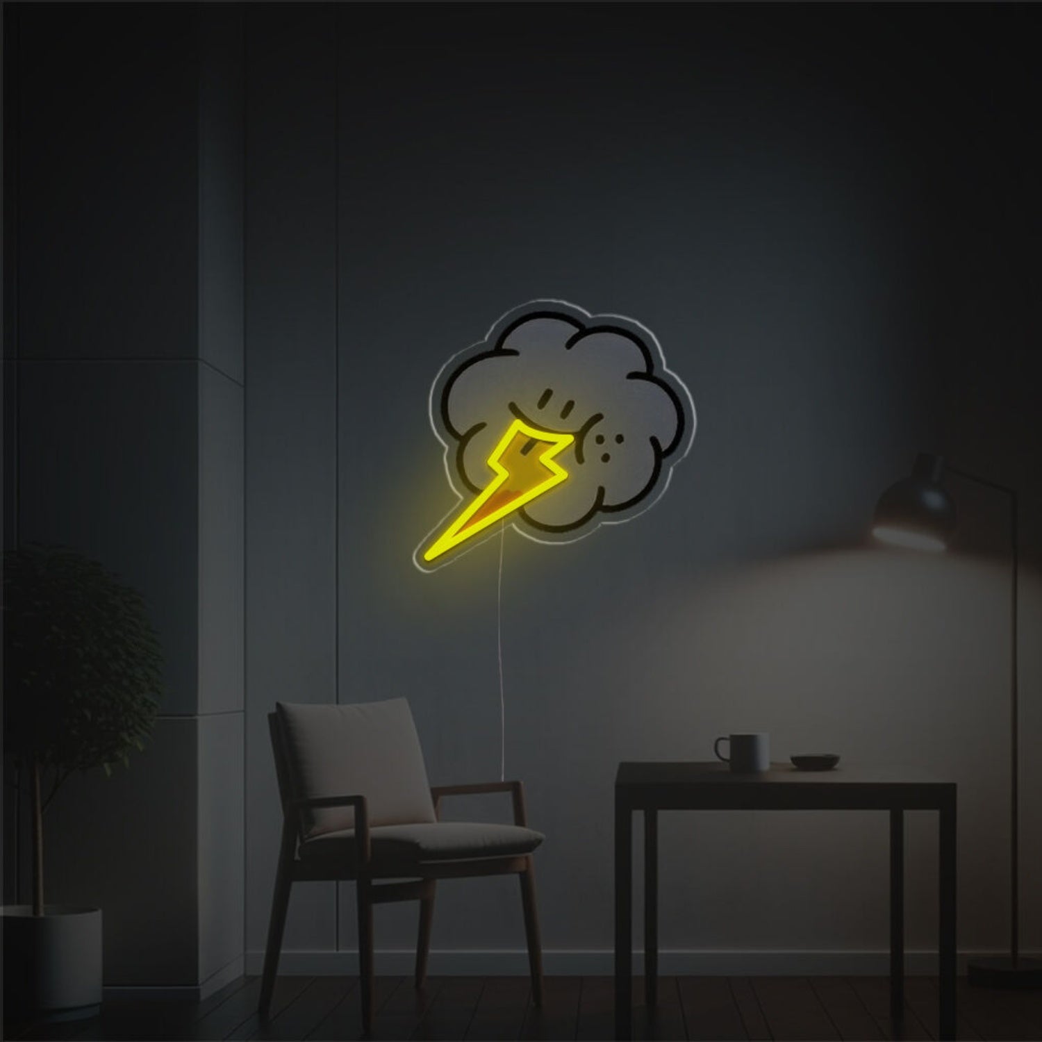 Thunder Cloud Led Neon Acrylic Artwork | Shineneon