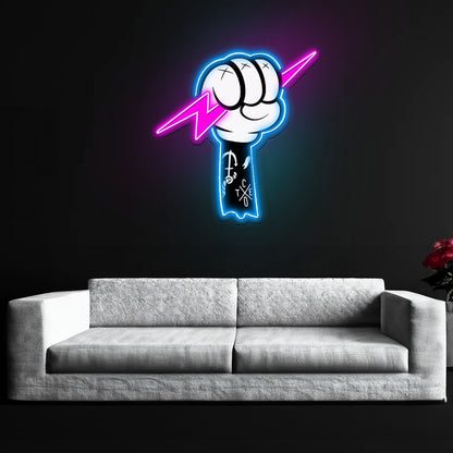 Thunder Fight Led Neon Sign X Acrylic Artwork - Shineneon