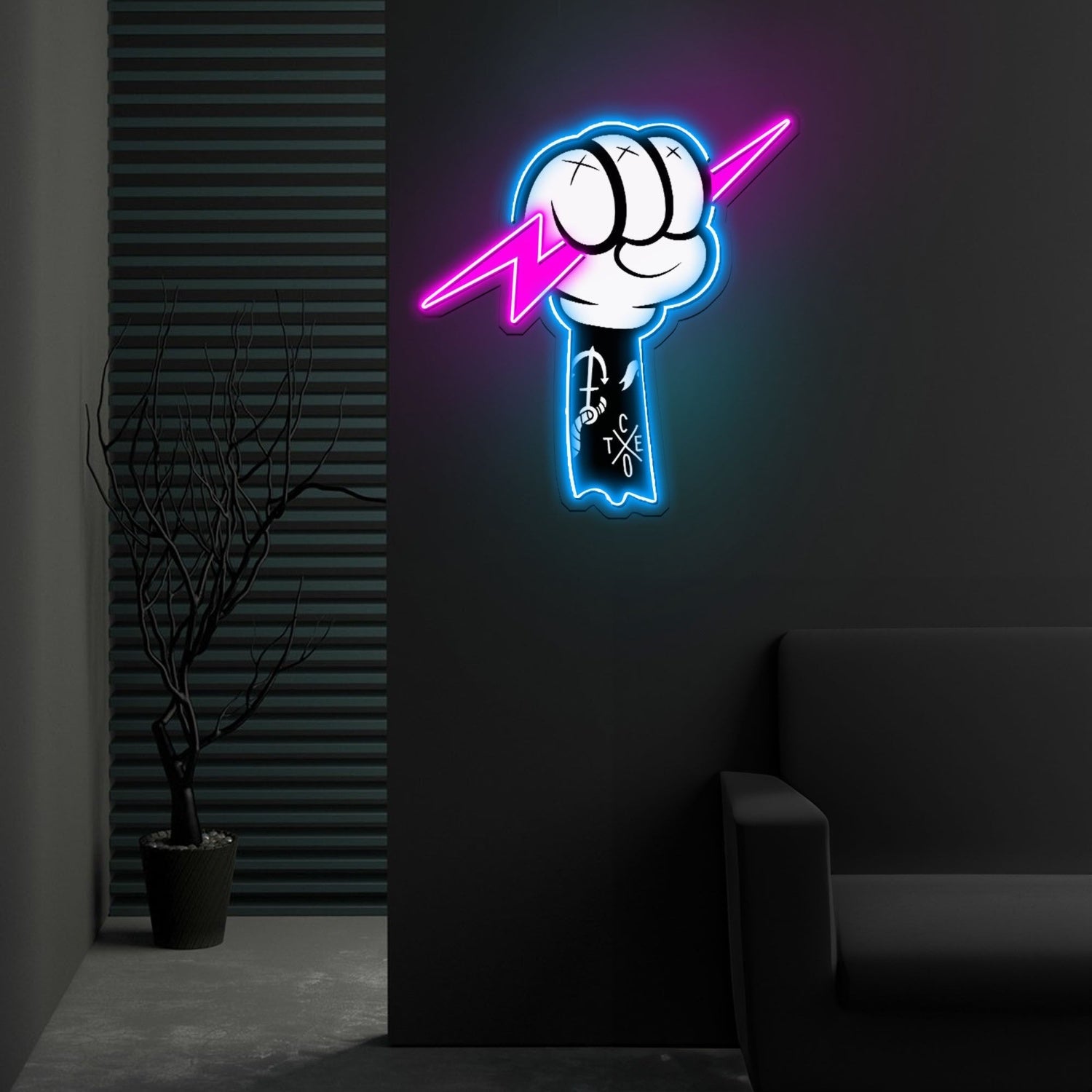 Thunder Fight Led Neon Sign X Acrylic Artwork - Shineneon