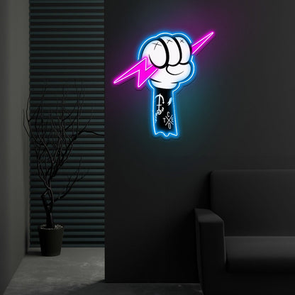 Thunder Fight Led Neon Sign X Acrylic Artwork - Shineneon