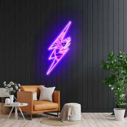 Thunder Girl Led Neon Artwork For Sale - Shineneon