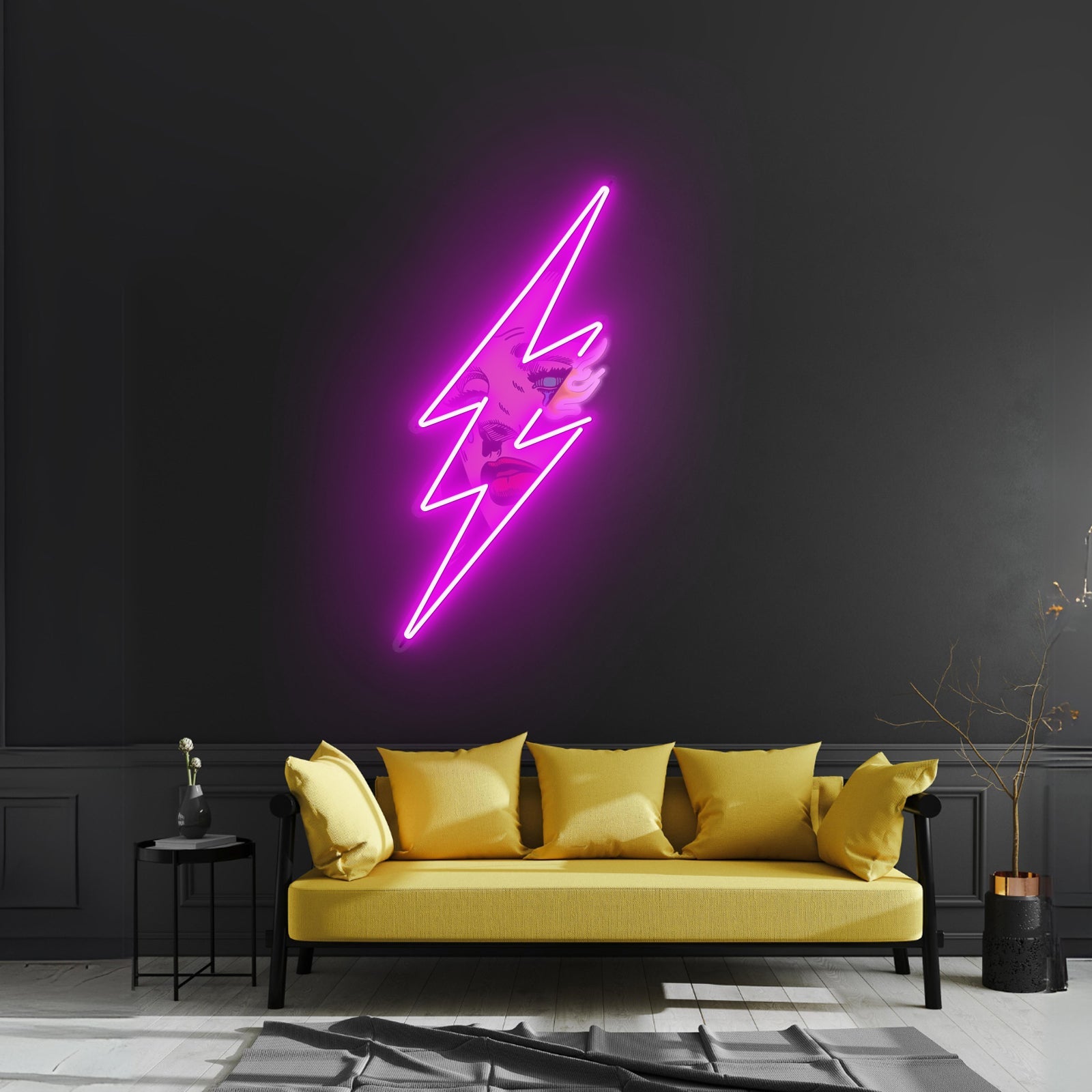 Thunder Girl Led Neon Artwork For Sale - Shineneon