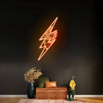 Thunder Girl Led Neon Artwork For Sale - Shineneon