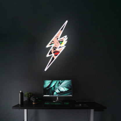 Thunder Girl Led Neon Artwork For Sale - Shineneon