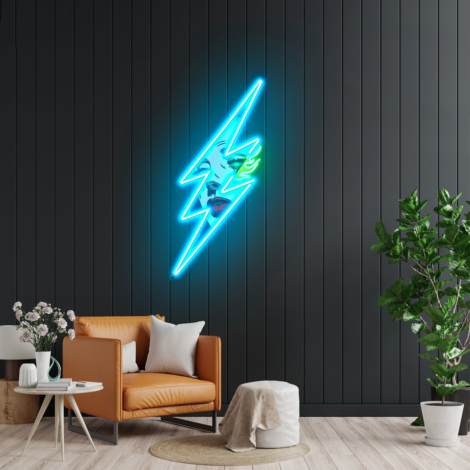 Thunder Girl Led Neon Artwork For Sale
