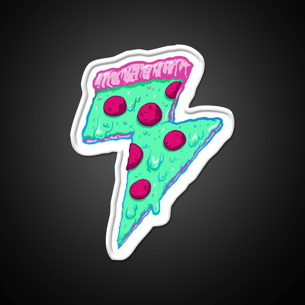 Thunder Neon Pizza Fast Food Led Neon Sign For Burger Place Rgb Color - Shineneon