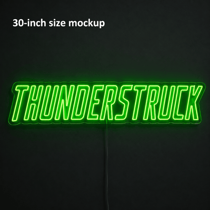 THUNDERSTRUCK Custom LED Neon Sign - Shineneon