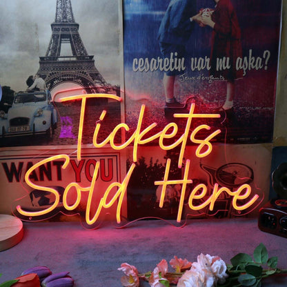 Tickets Sold Here Red Led Neon Sign - Shineneon