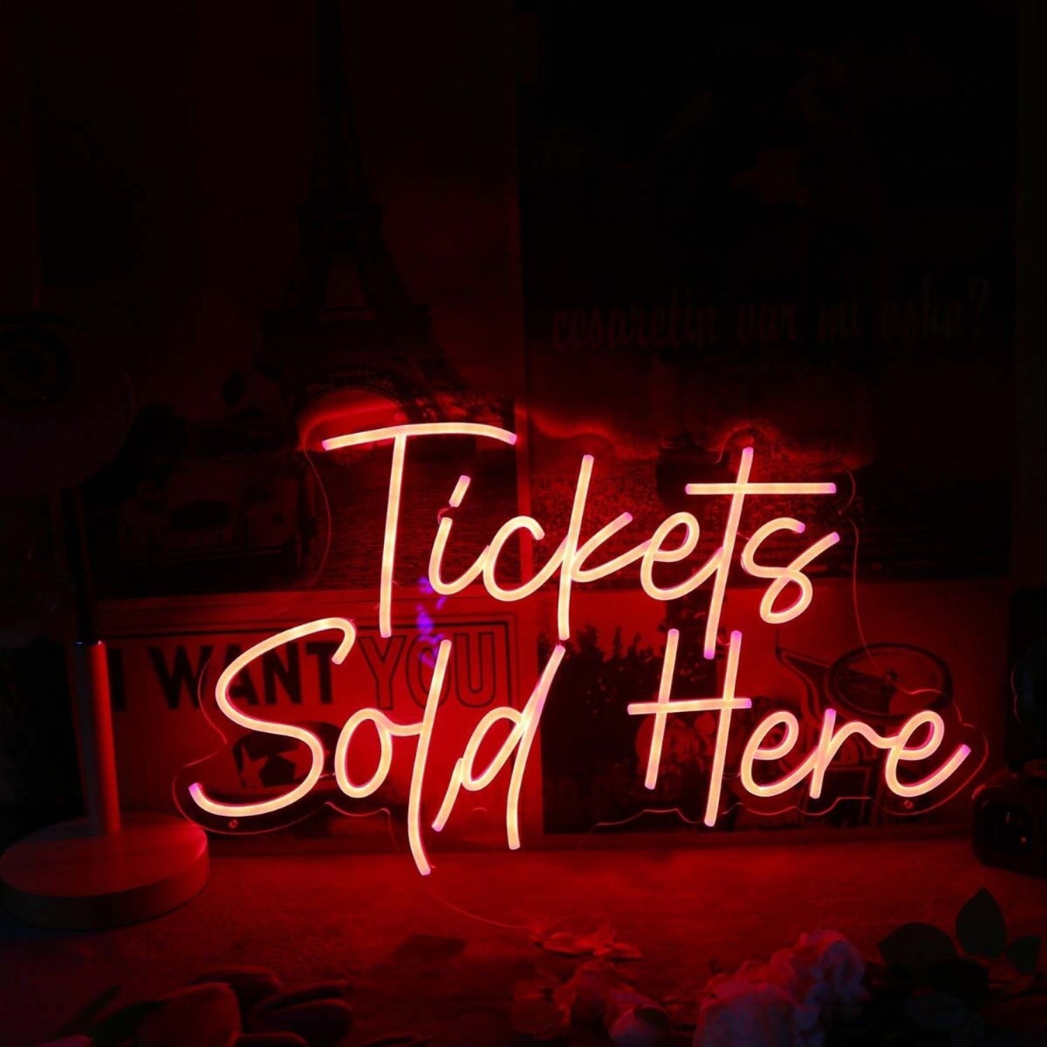 Tickets Sold Here Red Led Neon Sign - Shineneon