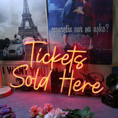 Tickets Sold Here Red Led Neon Sign - Shineneon