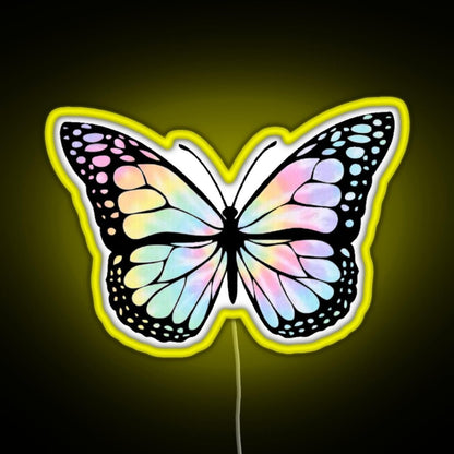 Tie Dye Butterfly Rgb Led Neon Sign Pop Wall Art - Shineneon
