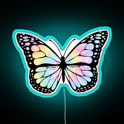 Tie Dye Butterfly Rgb Led Neon Sign Pop Wall Art - Shineneon
