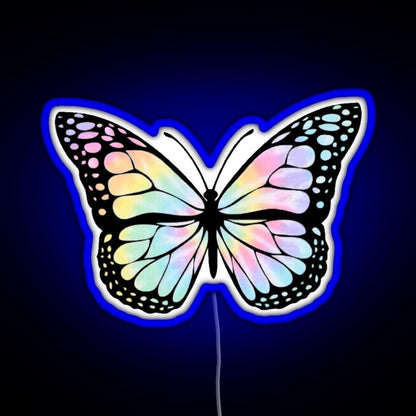 Tie Dye Butterfly Rgb Led Neon Sign Pop Wall Art - Shineneon