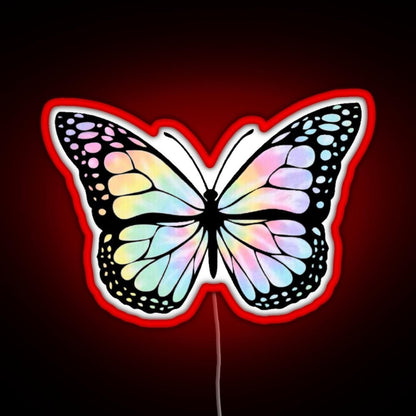 Tie Dye Butterfly Rgb Led Neon Sign Pop Wall Art - Shineneon