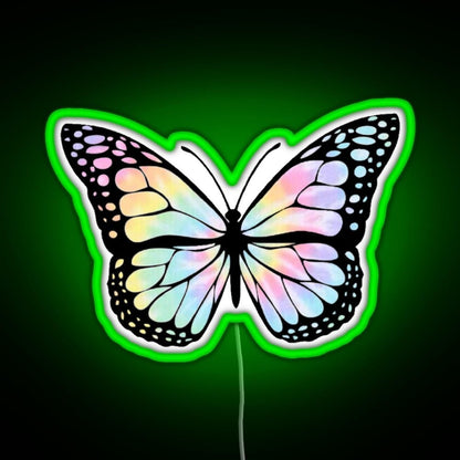 Tie Dye Butterfly Rgb Led Neon Sign Pop Wall Art - Shineneon